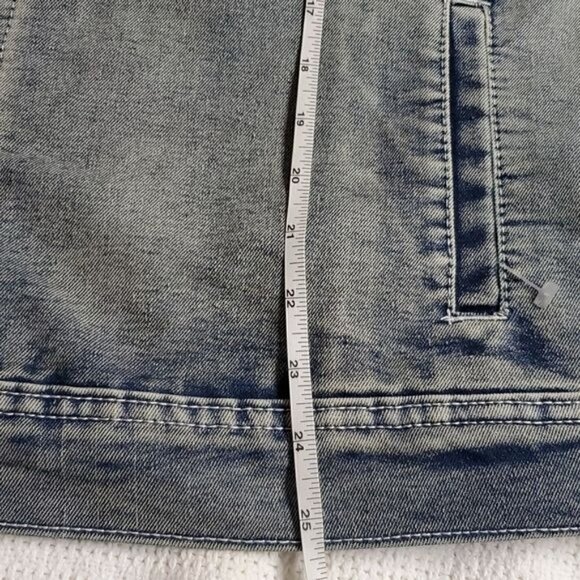 WESC Guilty Pleasures Unisex Embroidered Graphic Motorcycle Sz. M Jean J… - Picture 5 of 8